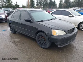 2003 Honda Civic LX with VIN 2HGES16643H627044, listed as a IAAI auction lot 41894956 with 1 mi miles. Bid and sale history available at carsss.com. Image 1.