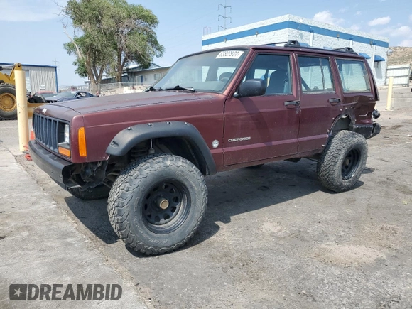 2000 Jeep Cherokee SE with VIN 1J4FF28S9YL133208, listed as a Copart auction lot 63827924 with 0 mi miles and Salvage Title. Bid and sale history available at carsss.com. Image 1.