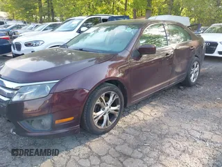 2012 Ford Fusion SE with VIN 3FAHP0HA7CR222475, listed as a IAAI auction lot 41795985 with 112,462 mi miles. Bid and sale history available at carsss.com. Image 2.