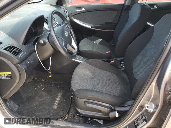 2014 Hyundai Accent GS z VIN KMHCT5AE6EU190507, wystawiony jako Copart lot #47562454 z przebiegiem 29 354 mil mil oraz Szkoda całkowita • Salvage title. Historia ofert i sprzedaży dostępna na DreamBid. Obrazek 7.