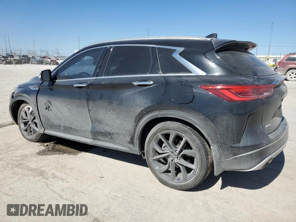 2021 Infiniti QX50 AUTOGRAPH with VIN 3PCAJ5DBXMF116307, listed as a Copart auction lot 47439955 with 51,300 mi miles and Salvage Title. Bid and sale history available at carsss.com. Image 2.