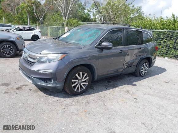 2019 Honda Pilot EX-L with VIN 5FNYF5H58KB045870, listed as a IAAI auction lot 41418635 with 44,093 mi miles. Bid and sale history available at carsss.com. Image 17.