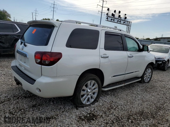 2018 Toyota Sequoia Platinum with VIN 5TDDY5G1XJS163551, listed as a Copart auction lot 73301664 with 0 mi miles and Salvage Title. Bid and sale history available at carsss.com. Image 3.