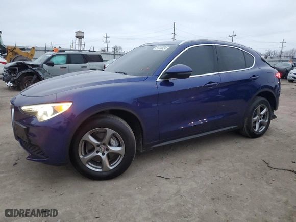 2021 Alfa Romeo Stelvio Sport with VIN ZASPAKAN6M7D03323, listed as a Copart auction lot 81720624 with 41,843 mi miles and Salvage Title. Bid and sale history available at carsss.com. Image 1.