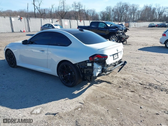 2023 BMW M2 with VIN 3MF13DM04P8D56879, listed as a IAAI auction lot 41174901 with 11,459 mi miles. Bid and sale history available at carsss.com. Image 3.