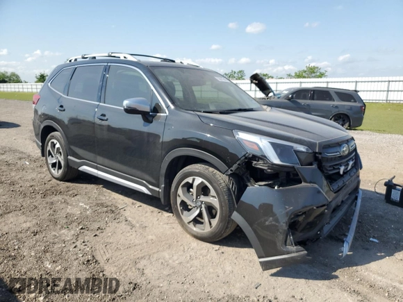 2023 Subaru Forester Touring with VIN JF2SKARC8PH501124, listed as a Copart auction lot 53019845 with 21,956 mi miles and Salvage title. Bid and sale history available at DreamBid. Image 4.
