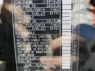2019 Infiniti QX50 Luxe with VIN 3PCAJ5M11KF135820, listed as a Copart auction lot 58024215 with 64,340 mi miles and Salvage title. Bid and sale history available at DreamBid. Image 13.