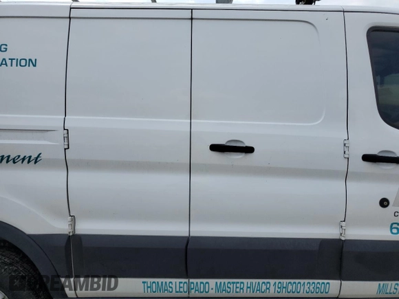 2019 Ford Transit with VIN 1FTYE1ZM1KKA20362, listed as a Copart auction lot 55260694 with 79,905 mi miles and Salvage Title. Bid and sale history available at carsss.com. Image 11.