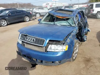 2003 Audi A4 1.8T with VIN WAUVC68E83A326141, listed as a IAAI auction lot 41803295 with 116,842 mi miles. Bid and sale history available at carsss.com. Image 18.
