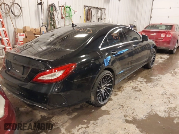 2016 Mercedes-Benz CLS with VIN WDDLJ9BB9GA160868, listed as a IAAI auction lot 41374243 with 174,985 mi miles. Bid and sale history available at carsss.com. Image 4.