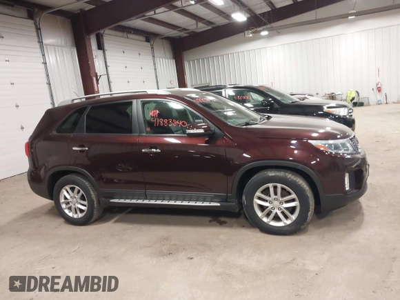 2015 Kia Sorento LX with VIN 5XYKT3A65FG635450, listed as a IAAI auction lot 41883840 with 97,238 mi miles. Bid and sale history available at carsss.com. Image 13.