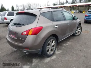 2009 Nissan Murano LE with VIN JN8AZ18W09W154215, listed as a IAAI auction lot 41642612 with 138,921 mi miles. Bid and sale history available at carsss.com. Image 4.