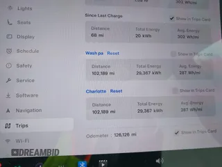 2018 Tesla Model 3 Long Range Battery with VIN 5YJ3E1EB2JF056166, listed as a IAAI auction lot 41847972 with 126,126 mi miles and . Bid and sale history available at DreamBid. Image 16.