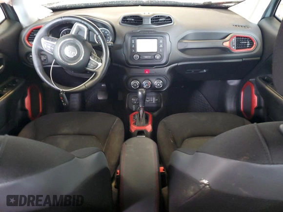 2016 Jeep Renegade Trailhawk with VIN ZACCJBCT6GPD51673, listed as a Copart auction lot 56514105 with 70,891 mi miles and Salvage title. Bid and sale history available at DreamBid. Image 8.