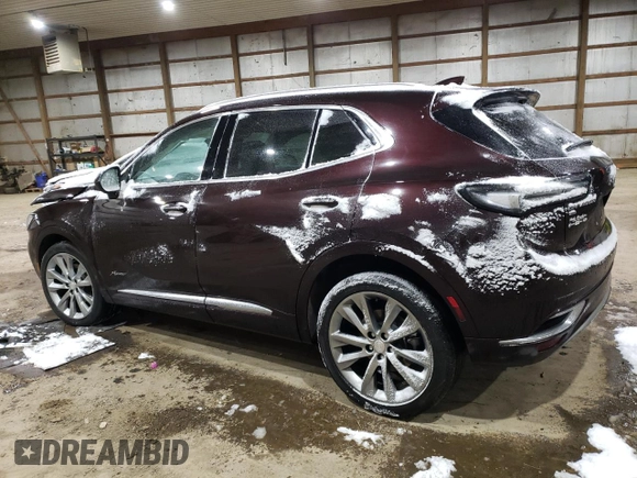 2021 Buick Envision Avenir with VIN LRBFZSR48MD193321, listed as a Copart auction lot 89130195 with 40,731 mi miles and Salvage Title. Bid and sale history available at carsss.com. Image 2.