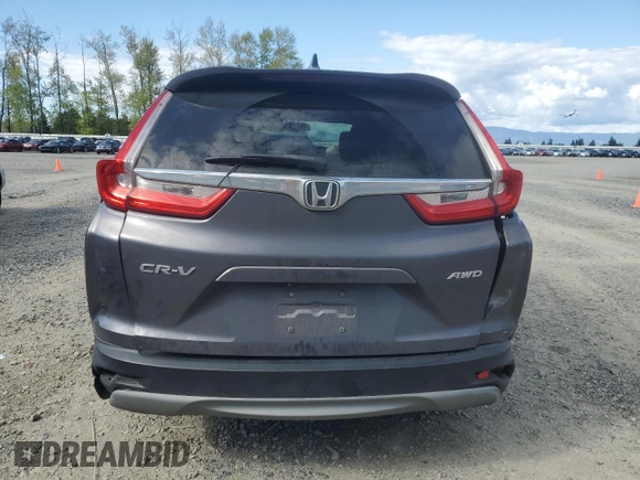 2018 Honda CR-V EX with VIN 2HKRW2H50JH639498, listed as a Copart auction lot 54369735 with Not Provided miles and Salvage Title. Bid and sale history available at DreamBid. Image 6.