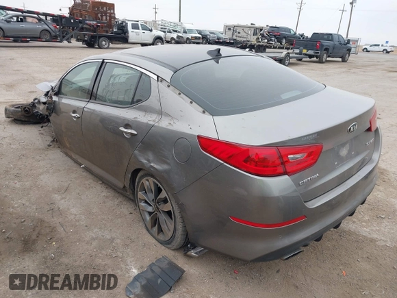 2014 Kia Optima SXL Turbo with VIN 5XXGR4A67EG336118, listed as a IAAI auction lot 41613725 with 121,671 mi miles and . Bid and sale history available at DreamBid. Image 3.