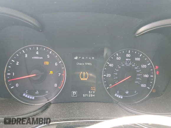 2015 Kia K900 Luxury with VIN KNALW4D4XF6021585, listed as a Copart auction lot 51303275 with 57,123 mi miles and Salvage title. Bid and sale history available at DreamBid. Image 9.