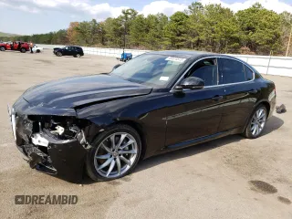 2018 Alfa Romeo Giulia with VIN ZARFAEBNXJ7576920, listed as a Copart auction lot 49524873 with 35,064 mi miles. Bid and sale history available at carsss.com. Image 1.
