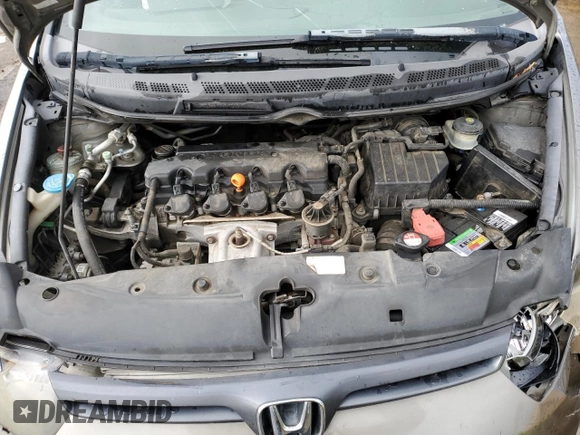 2008 Honda Civic Cpe LX with VIN 2HGFG12608H580565, listed as a Copart auction lot 51123905 with 163,608 mi miles and Salvage Title. Bid and sale history available at carsss.com. Image 12.