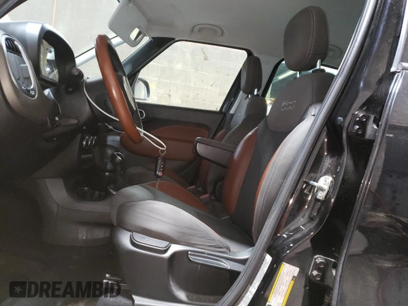 2014 FIAT 500L Trekking with VIN ZFBCFADH1EZ010513, listed as a Copart auction lot 60489095 with 129,990 mi miles and Salvage title. Bid and sale history available at DreamBid. Image 7.