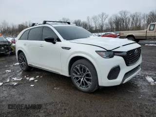 2025 Mazda CX-70 S Premium with VIN JM3KJDHCXS1110022, listed as a Copart auction lot 44897785 with 3,920 mi miles and Salvage title. Bid and sale history available at DreamBid. Image 4.