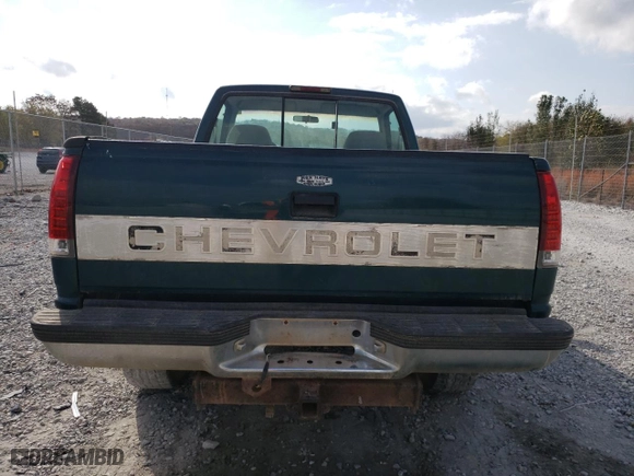 1995 Chevrolet C/K 1500 with VIN 1GCEK14K9SZ156442, listed as a Copart auction lot 76745784 with 187,530 mi miles and Clean Title. Bid and sale history available at carsss.com. Image 6.