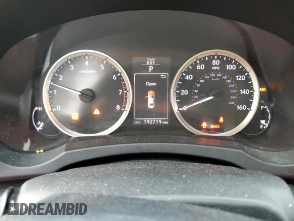 2015 Lexus IS 250 with VIN JTHBF1D2XF5057308, listed as a Copart auction lot 50145615 with 192,719 mi miles and Salvage title. Bid and sale history available at DreamBid. Image 9.