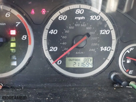 2005 Honda CR-V EX with VIN JHLRD78885C035912, listed as a IAAI auction lot 41793257 with 211,694 mi miles. Bid and sale history available at carsss.com. Image 7.