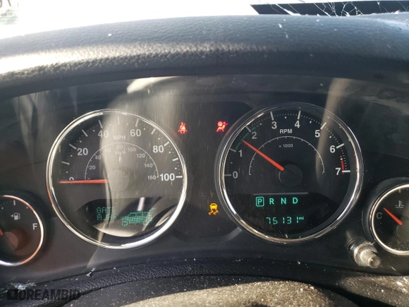 2016 Jeep Wrangler Unlimited 75th Anniversary with VIN 1C4BJWEG7GL255610, listed as a Copart auction lot 88994185 with 75,131 mi miles and Salvage Title. Bid and sale history available at carsss.com. Image 9.