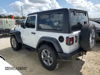2021 Jeep Wrangler Sport with VIN 1C4GJXAG8MW621800, listed as a Copart auction lot 75312824 with 49,409 mi miles and Non Repairable. Bid and sale history available at DreamBid. Image 2.