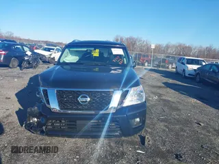 2017 Nissan Armada SV with VIN JN8AY2NC6H9509081, listed as a IAAI auction lot 40997264 with 114,264 mi miles. Bid and sale history available at carsss.com. Image 12.