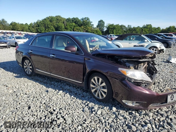 2011 Toyota Avalon with VIN 4T1BK3DB8BU407796, listed as a Copart auction lot 61911175 with 113,309 mi miles and Salvage title. Bid and sale history available at DreamBid. Image 4.