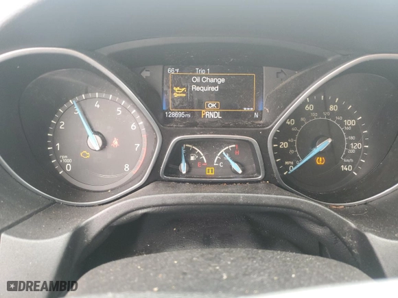 2017 Ford Focus SE with VIN 1FADP3F29HL223791, listed as a Copart auction lot 44312255 with 128,695 mi miles and Salvage Title. Bid and sale history available at carsss.com. Image 9.