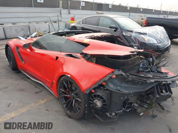 2016 Chevrolet Corvette Z06 1LZ with VIN 1G1YP2D61G5612934, listed as a IAAI auction lot 41286089 with 1 mi miles. Bid and sale history available at carsss.com. Image 3.