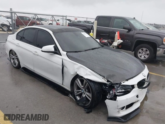 2013 BMW 3 Series 328i with VIN WBA3A5C5XDF356793, listed as a IAAI auction lot 40881444 with 156,178 mi miles. Bid and sale history available at carsss.com. Image 1.