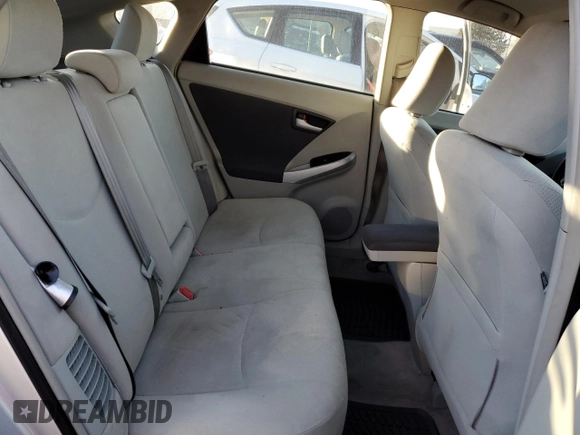 2011 Toyota Prius I with VIN JTDKN3DU8B0255314, listed as a Copart auction lot 87222864 with 143,517 mi miles and Salvage Title. Bid and sale history available at carsss.com. Image 10.