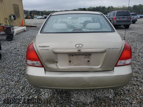 2003 Hyundai Elantra GLS z VIN KMHDN45D43U663926, wystawiony jako Copart lot #50036625 z przebiegiem 152 174 mil mil oraz Szkoda całkowita • Salvage title. Historia ofert i sprzedaży dostępna na DreamBid. Obrazek 6.