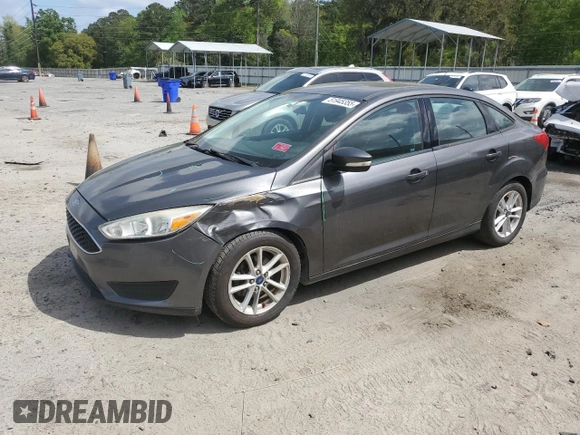 2015 Ford Focus SE with VIN 1FADP3F27FL381074, listed as a Copart auction lot 51945355 with 105,533 mi miles and Salvage Title. Bid and sale history available at carsss.com. Image 1.