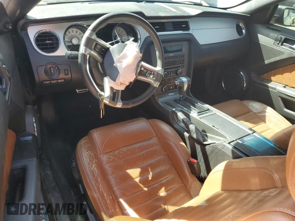 2012 Ford Mustang V6 Premium with VIN 1ZVBP8AM0C5264957, listed as a Copart auction lot 47693555 with 118,936 mi miles and Salvage Title. Bid and sale history available at carsss.com. Image 8.