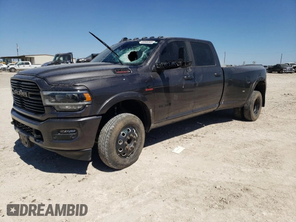 2021 Ram 3500 Laramie with VIN 3C63RRJL0MG536892, listed as a Copart auction lot 48868305 with 119,838 mi miles and Salvage Title. Bid and sale history available at carsss.com. Image 1.