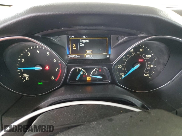 2016 Ford Focus SE with VIN 1FADP3K22GL268883, listed as a Copart auction lot 52050245 with 246,428 mi miles and Salvage Title. Bid and sale history available at carsss.com. Image 9.