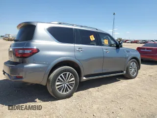 2022 Nissan Armada SL with VIN JN8AY2BD0N9675668, listed as a Copart auction lot 68256954 with 35,908 mi miles and Salvage Title. Bid and sale history available at carsss.com. Image 3.