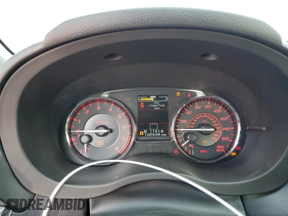 2016 Subaru WRX Premium с VIN JF1VA1E67G9823655, выставлен на аукционе Copart как лот 59462325 с пробегом 102 548 миль миль и Чистый • Clean title. История ставок и продаж доступна на DreamBid. Изображение 9.