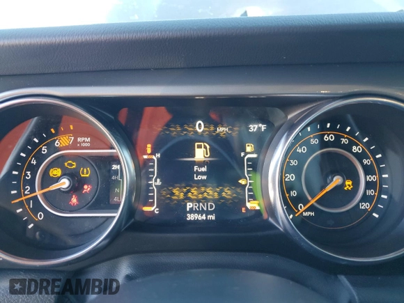 2022 Jeep Wrangler Unlimited Sahara with VIN 1C4HJXEN5NW145438, listed as a Copart auction lot 84207384 with 38,964 mi miles and Non repairable. Bid and sale history available at DreamBid. Image 9.