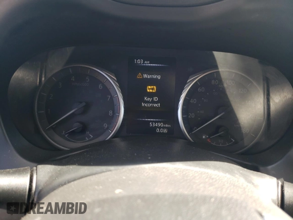 2021 Infiniti Q50 Pure with VIN JN1EV7AP6MM703597, listed as a Copart auction lot 46808815 with 53,490 mi miles and Salvage title. Bid and sale history available at DreamBid. Image 9.