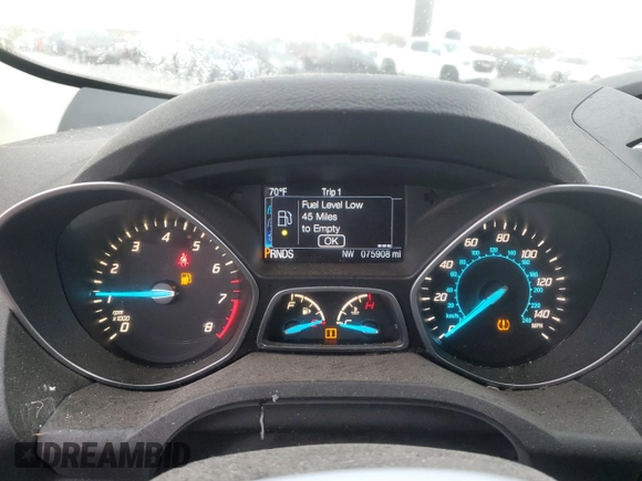 2016 Ford Escape SE with VIN 1FMCU0G74GUA25826, listed as a Copart auction lot 84452194 with 75,908 mi miles and Salvage Title. Bid and sale history available at carsss.com. Image 9.