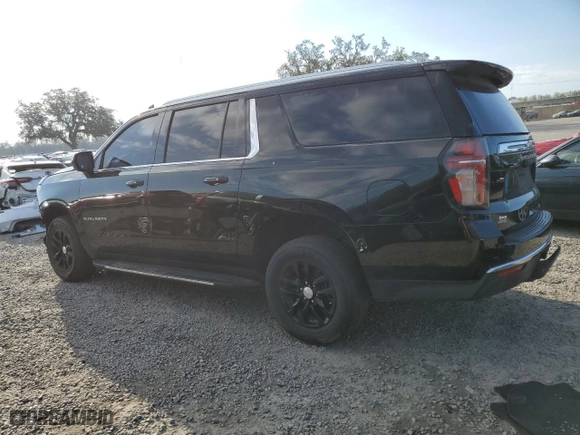 2021 Chevrolet Suburban LT with VIN 1GNSCCKD4MR176317, listed as a Copart auction lot 46689235 with 0 mi miles and Salvage Title. Bid and sale history available at carsss.com. Image 2.