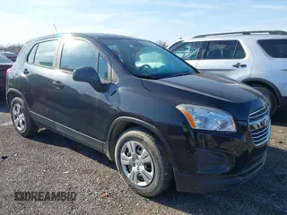 2015 Chevrolet Trax LS with VIN KL7CJKSB9FB080154, listed as a IAAI auction lot 41983131 with 36,773 mi miles. Bid and sale history available at carsss.com. Image 1.