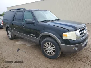 2007 Ford Expedition EL XLT with VIN 1FMFK15507LA37861, listed as a Copart auction lot 59364734 with 221,927 mi miles and Salvage Title. Bid and sale history available at carsss.com. Image 4.